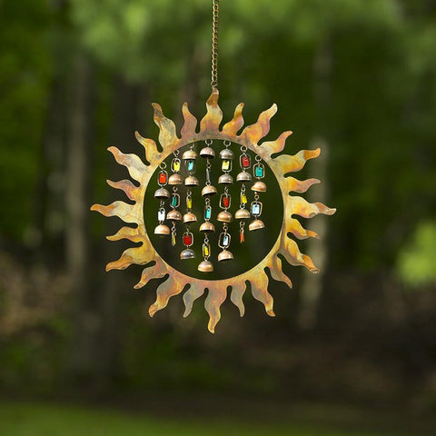 Happy Gardens - Sun with Dangles Wind Chime