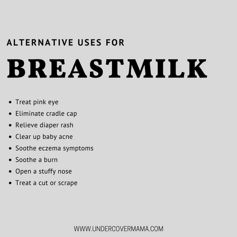 List of alternative uses for breastmilk
