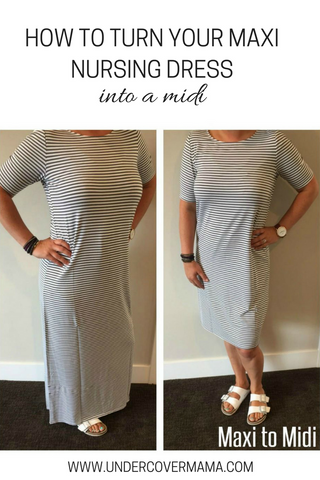 How to turn your dress from maxi to midi