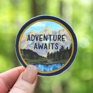 Adventure Awaits Sticker - Earthwild.com / Blue Planet Outdoors