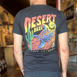 Iconic Arizona Scorpion Surfer Desert Daze Tee - Earthwild.com / Blue Planet Outdoors