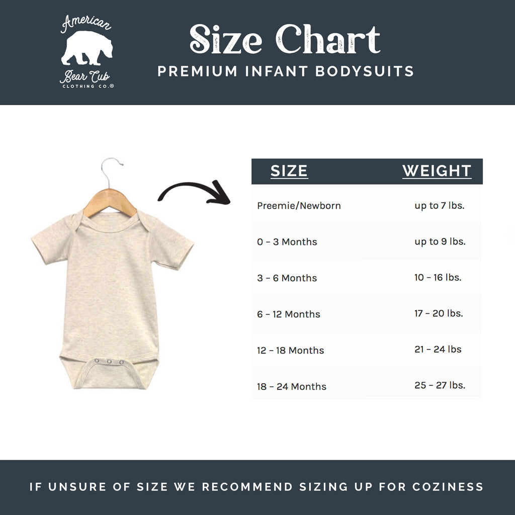 Infant / Baby Bodysuits Size Chart
