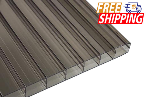 Corrugated Polycarbonate Roofing Sheet - Clear - 0.047 x 48 x 96