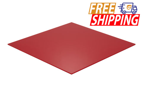 Whole Acrylic Sheet - Pink Translucent 8% - 1/8 inch thick