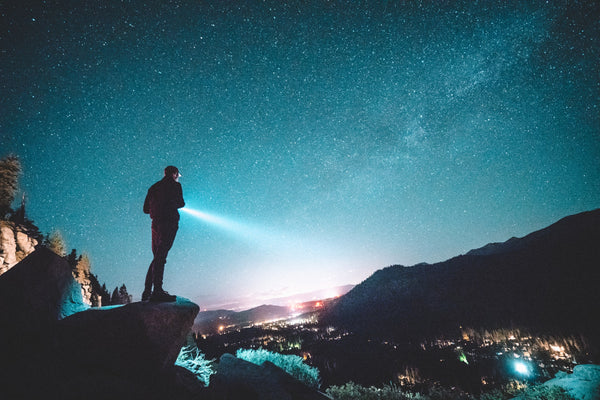 hiking at night