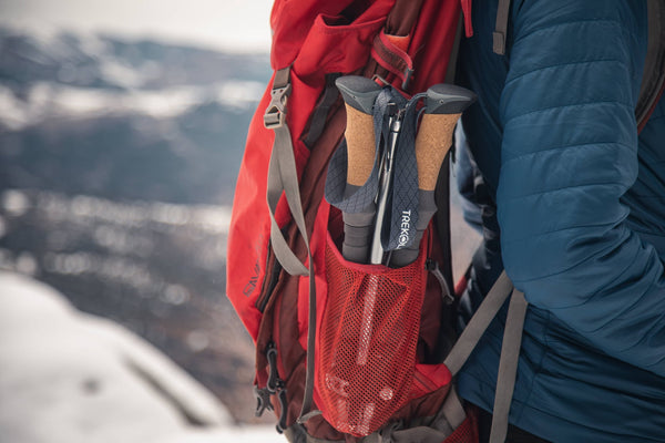 how to store trekking poles