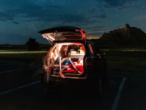 how to sleep in a car while car camping
