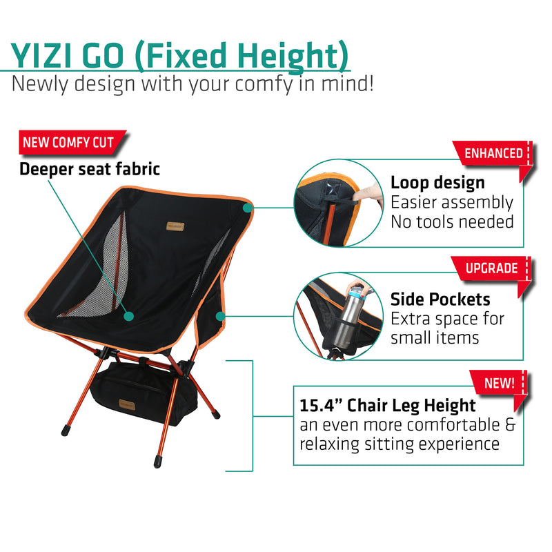 trekology yizi go portable camping chair