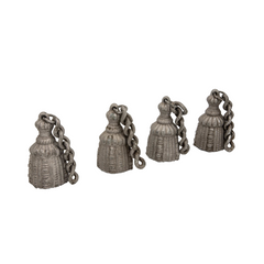 Set of 4 Metal Tassels