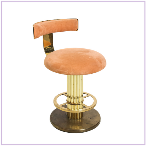 Design for Leisure Art Deco Revival Brass Counter Stools