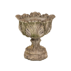 Stone Acanthus Lotus Planter On Stand