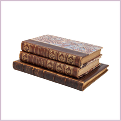 Set of Vintage Leather Bound Books