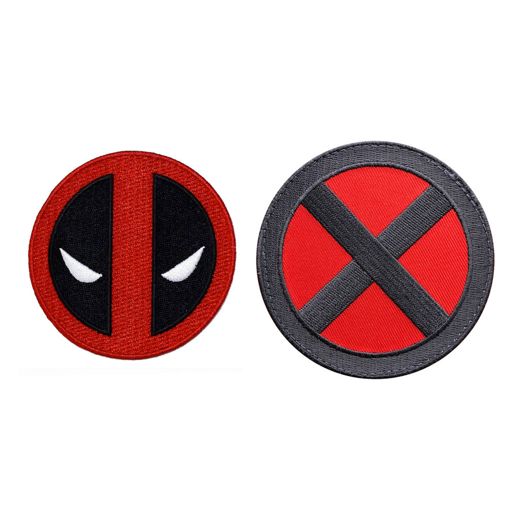 Deadpool X Force Patch Bundle Embroidered Hook 2pc Miltacusa