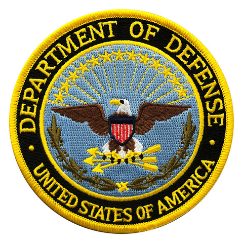 defense patch department usa iron