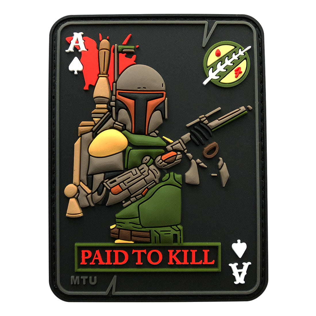 Boba Fett Paid To Kill Death Card Patch (PVC)