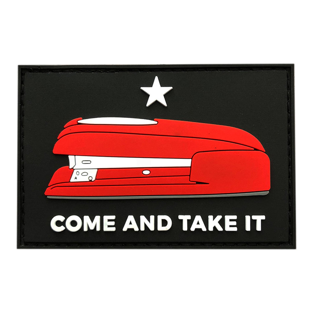 Red Stapler Come And Take It Office Space Patch Pvc Miltacusa