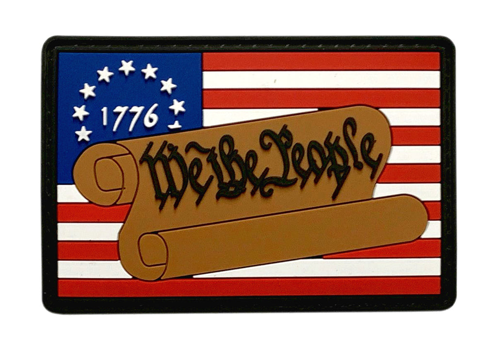 We The People Betsy Ross 1776 Flag Patch Pvc Rubber Mbp11b Miltacusa