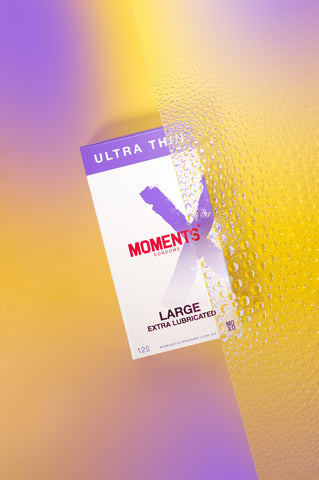 Ultra thin extra lubricated