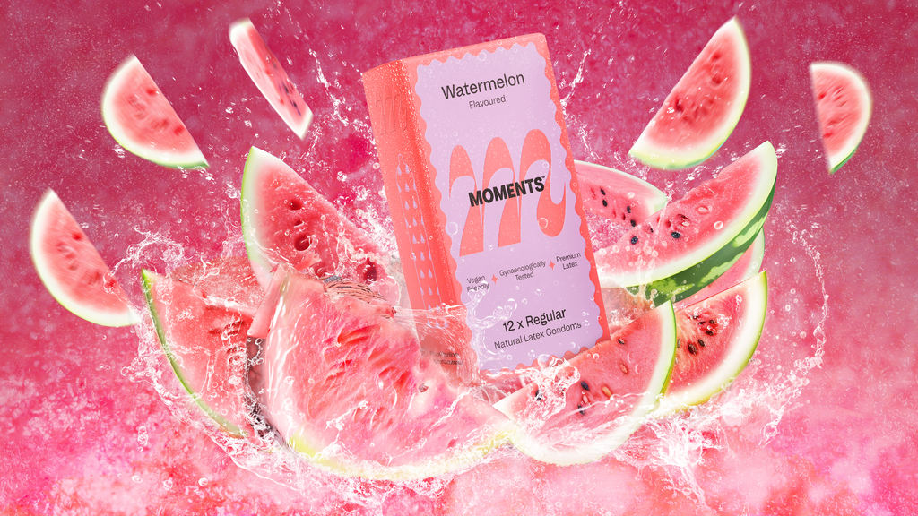 Watermelon flavoured condoms