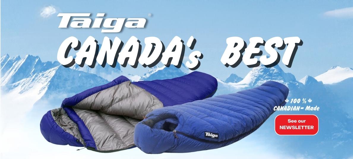 Canada's best Sleeping bags made in Canada For all seasons when camping and travelling, best confor for the outdoors
