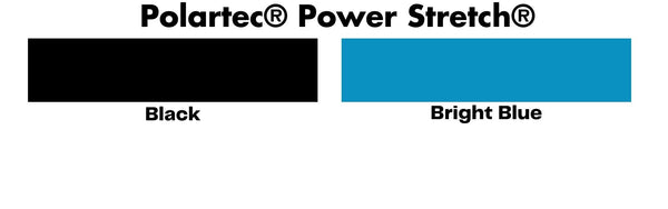 colour available for Polartec Power Strech. black and bright blue