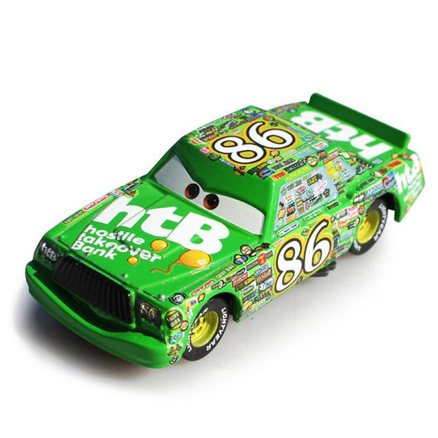 lightning mcqueen green car