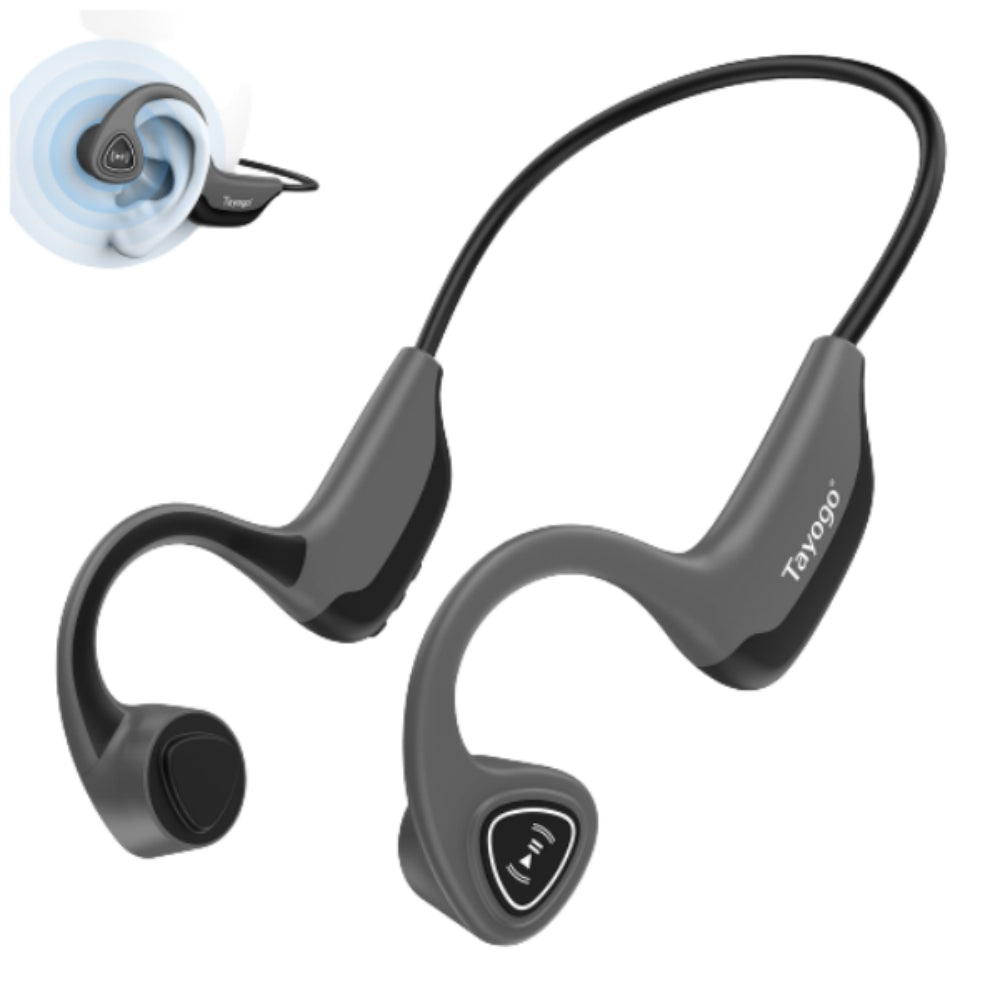 Tayogo Clip-On Open Ear Headphones Wireless Bluetooth 5.3 Earbuds,Ear