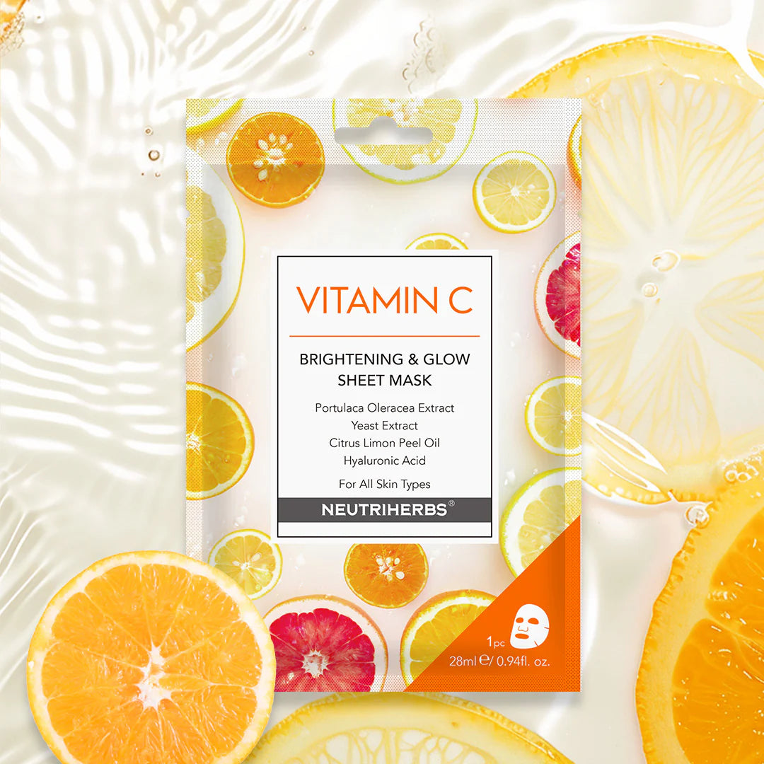 Glowing Vitamin C Facial Mask For Nourishing Skin And Reducing Redness