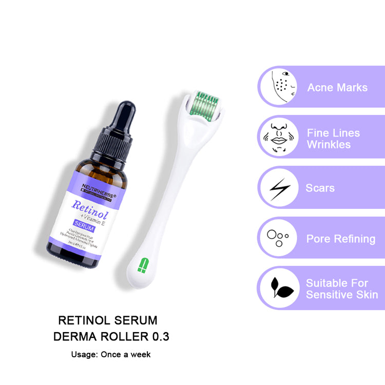 neutriherbs retinol serum with derma roller