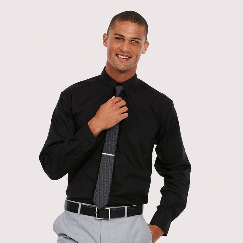 Uneek UC701 Mens Pinpoint Oxford Full Sleeve Shirt - PPE Work Solutions