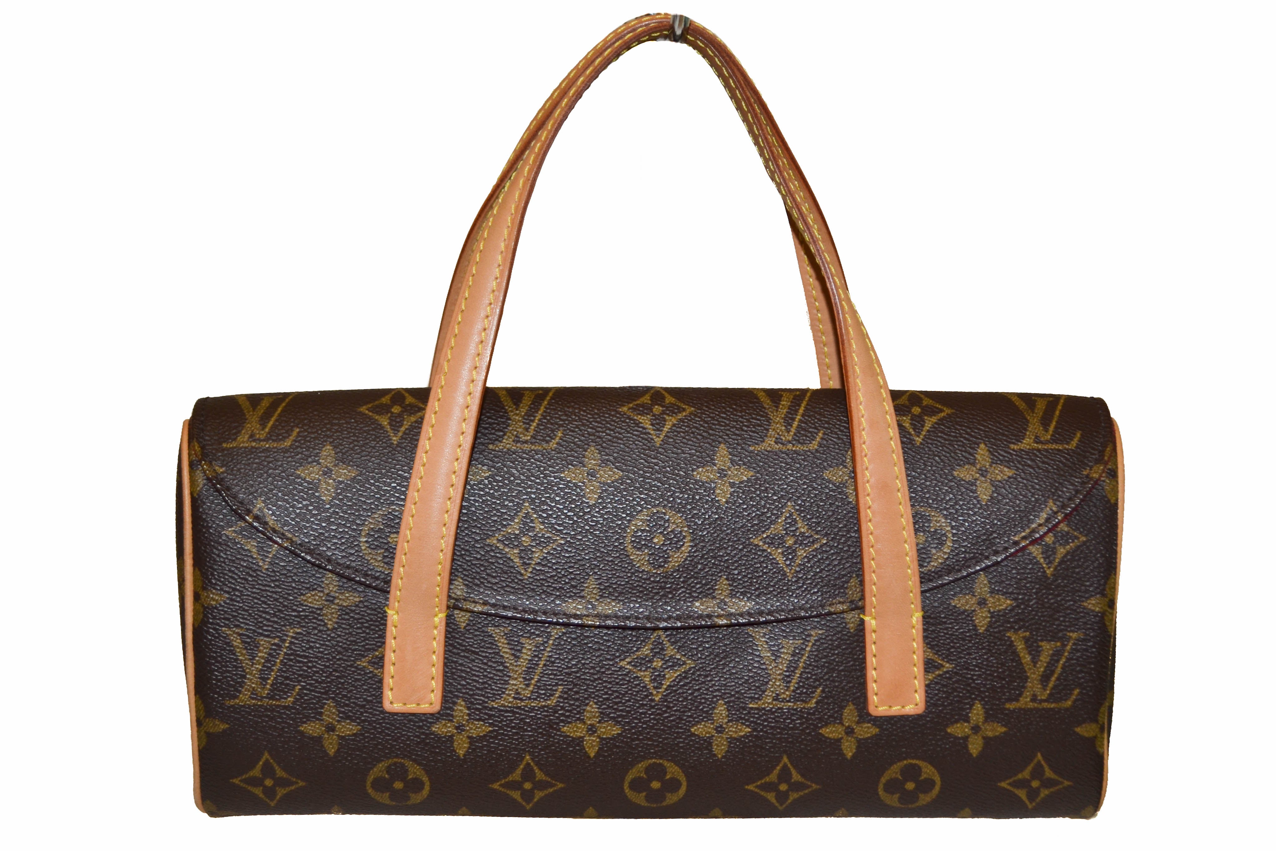 Authentic Louis Vuitton Classic Monogram Canvas Sonatine Hand Bag ...