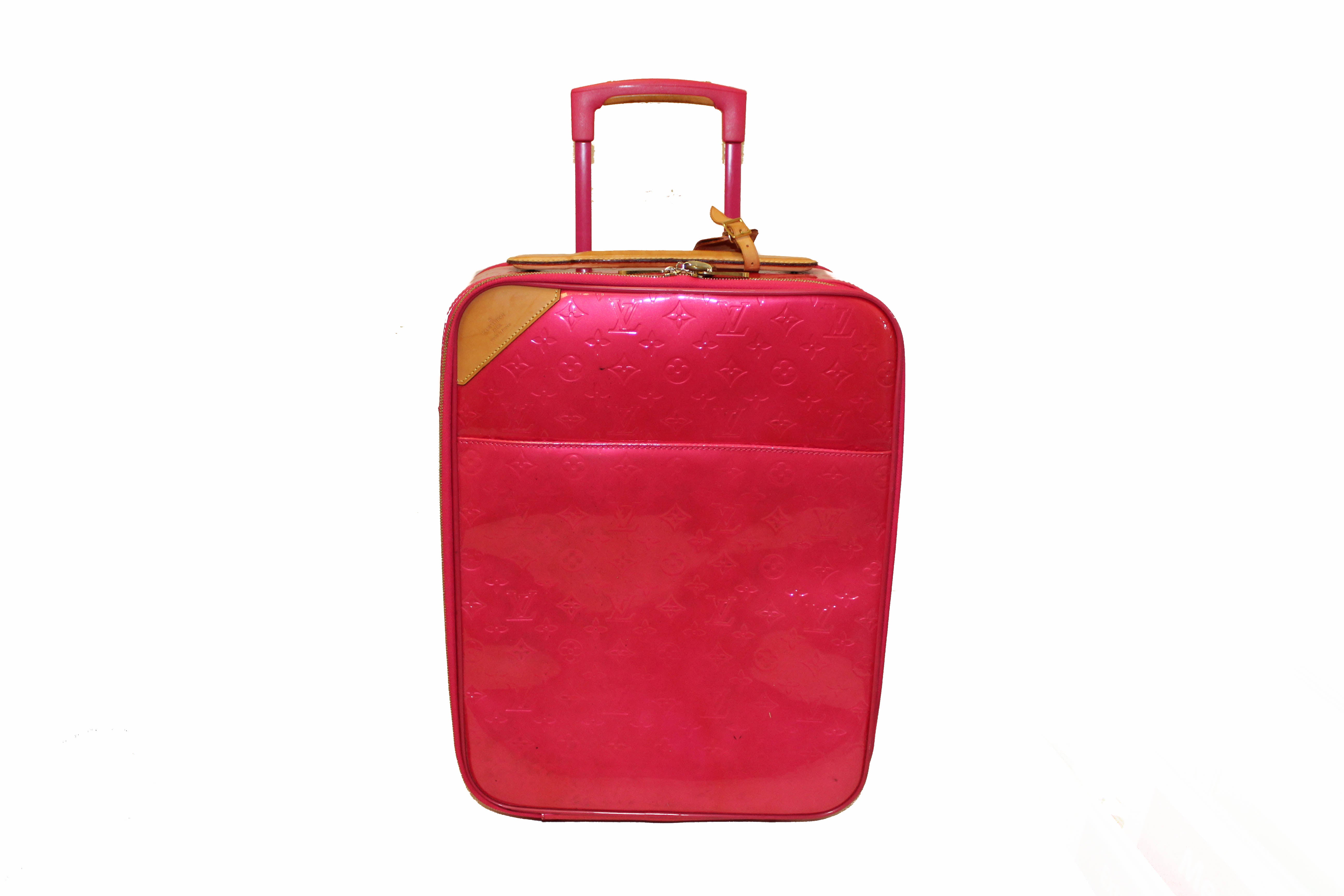 Authentic Louis Vuitton Pink Monogram Vernis Leather Pegase 45 Luggage – Paris Station Shop