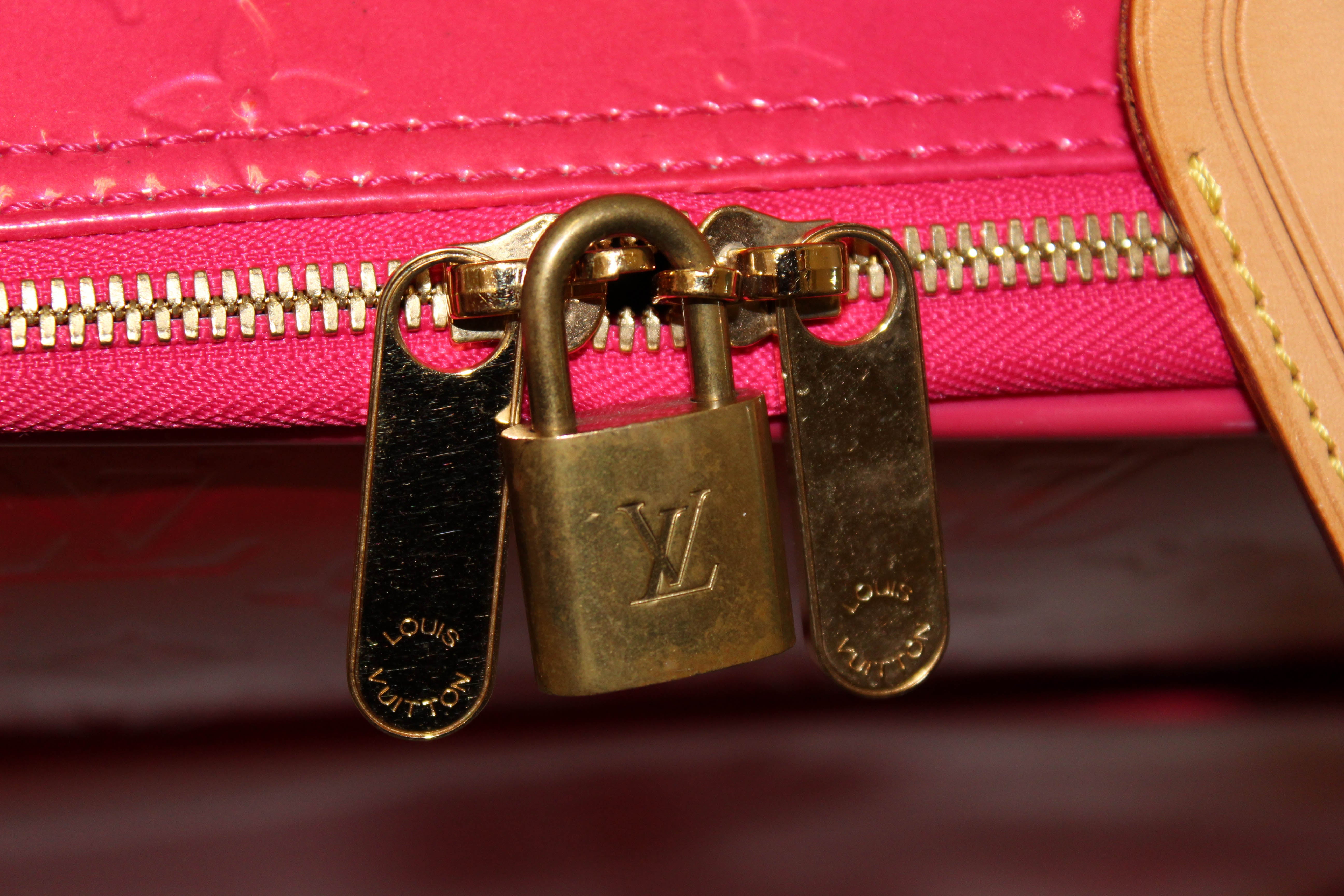 Louis Vuitton Red Monogram Vernis Pegase 45 Suitcase Bag Louis