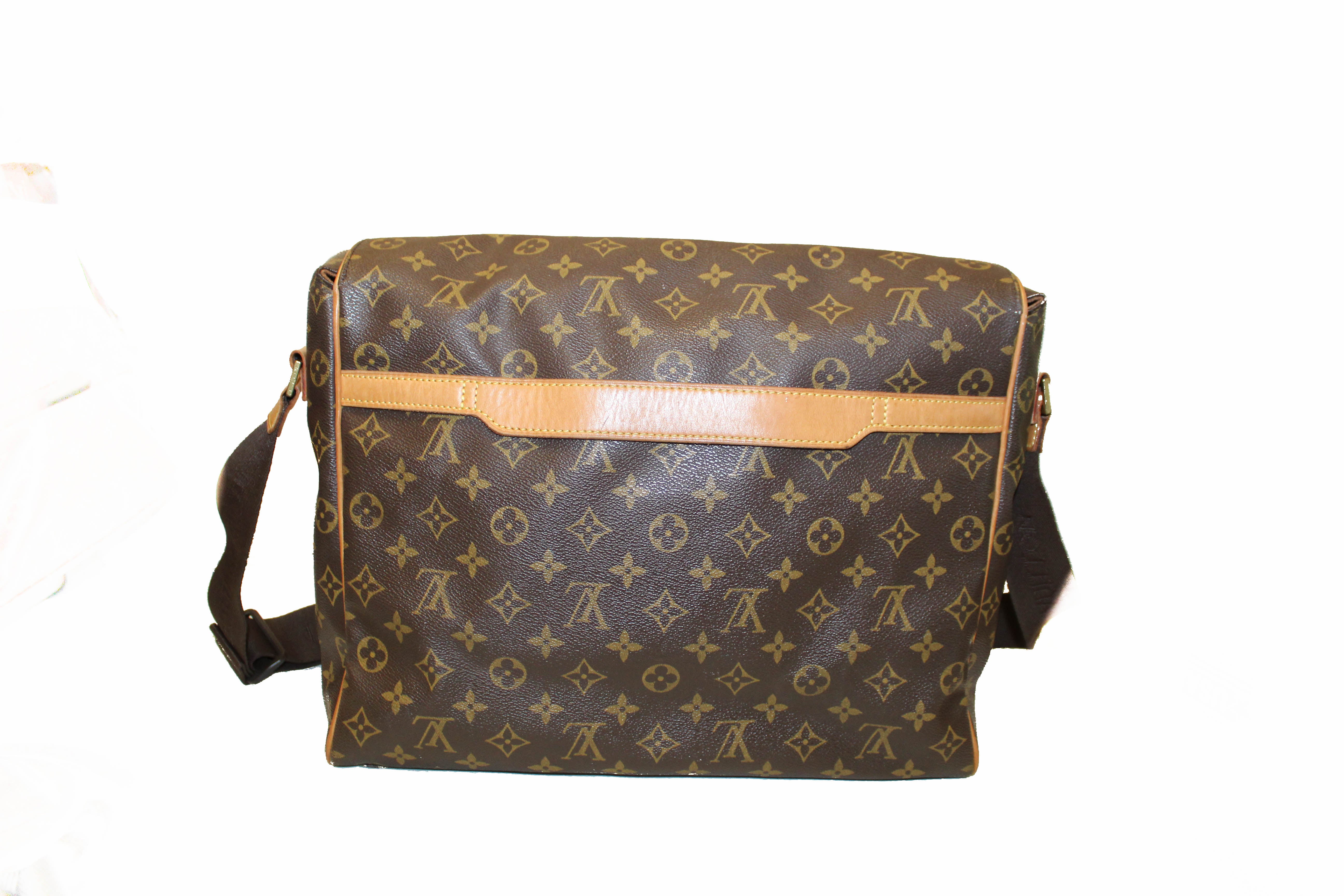 Abbesses Messenger bag in Monogram Coated Canvas, Gold Hardware