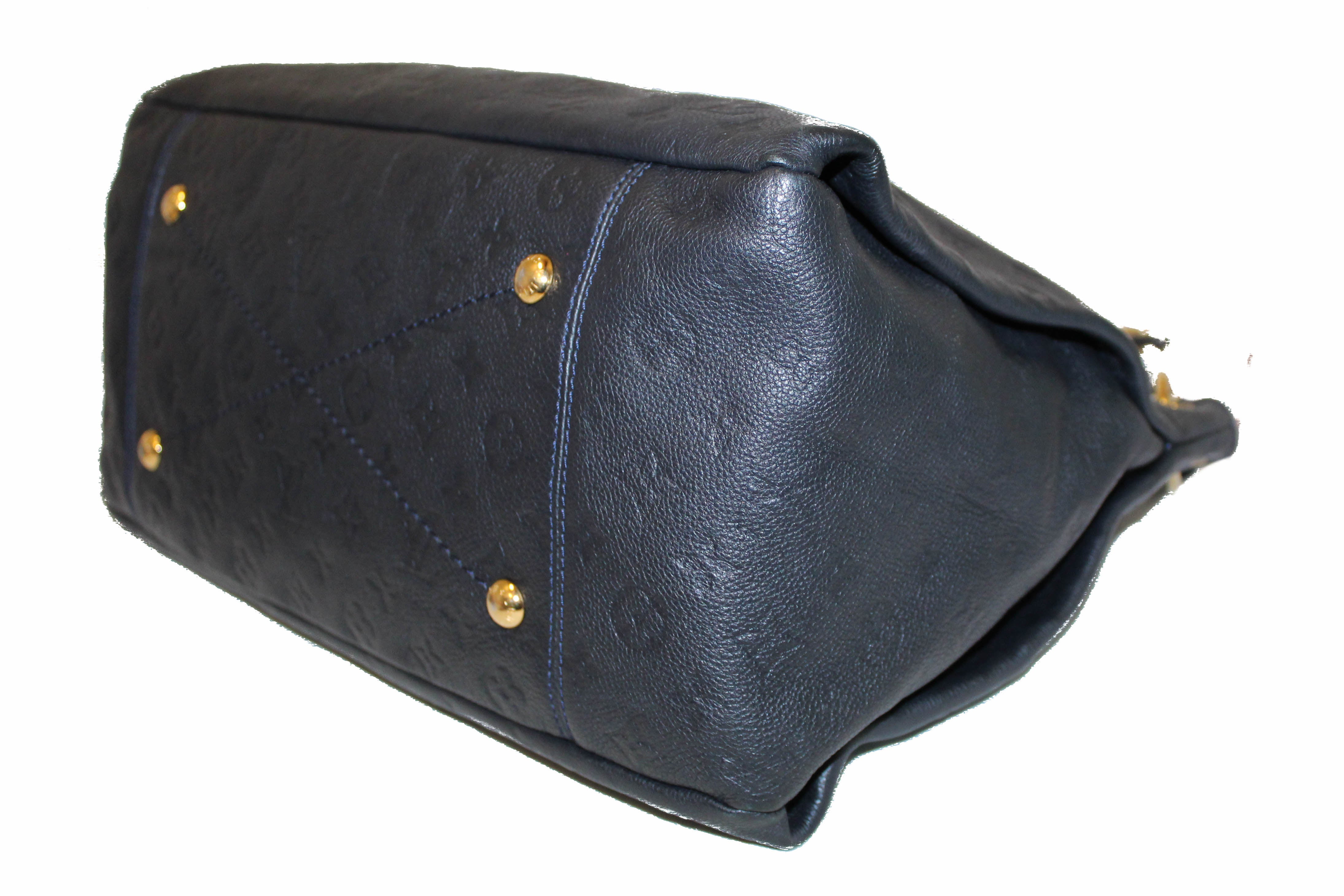 Louis Vuitton Dark Navy Blue Monogram Empreinte Leather Artsy MM Bag at  1stDibs