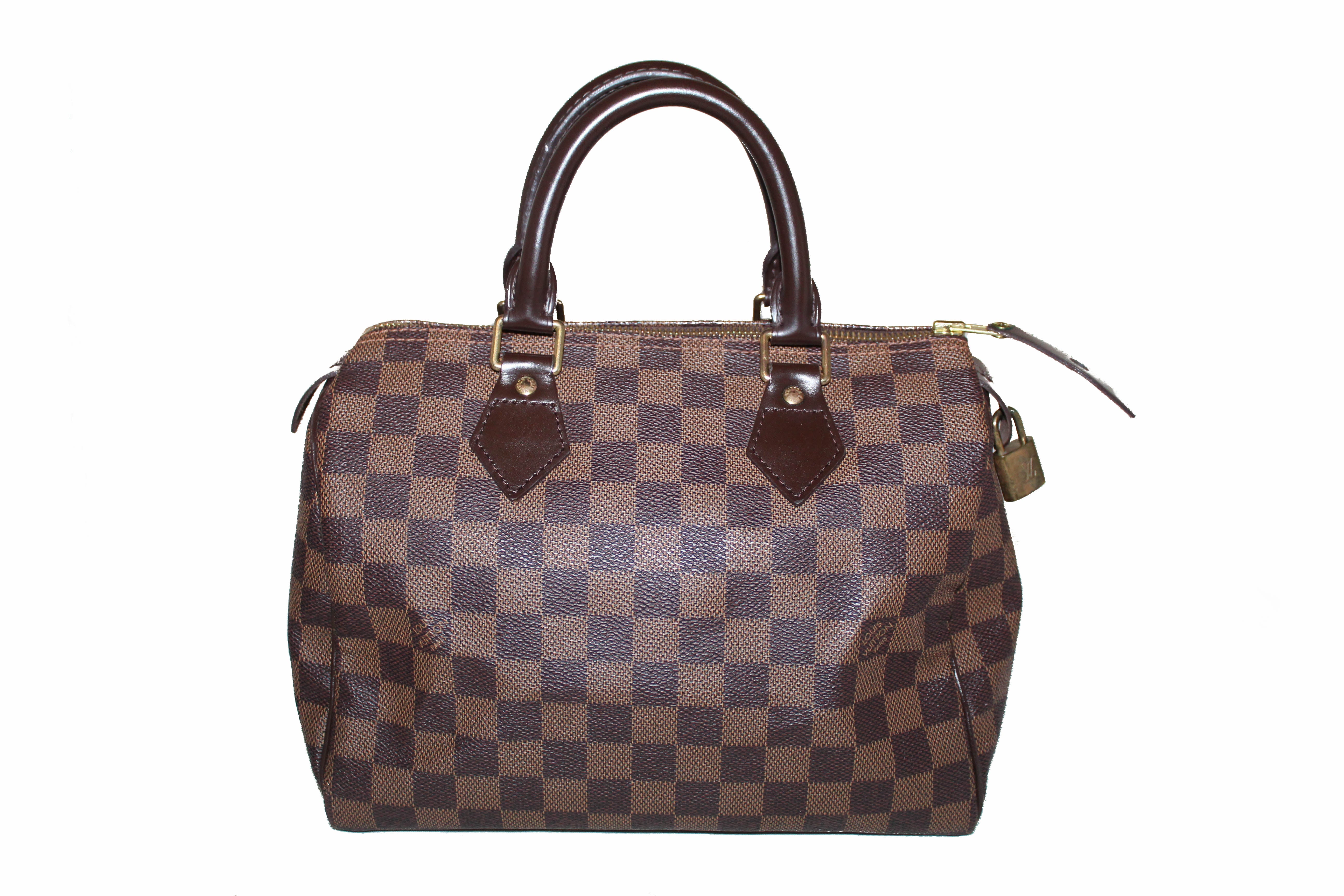 Authentic Louis Vuitton Damier Ebene Speedy 25 Hand Bag – Paris Station Shop