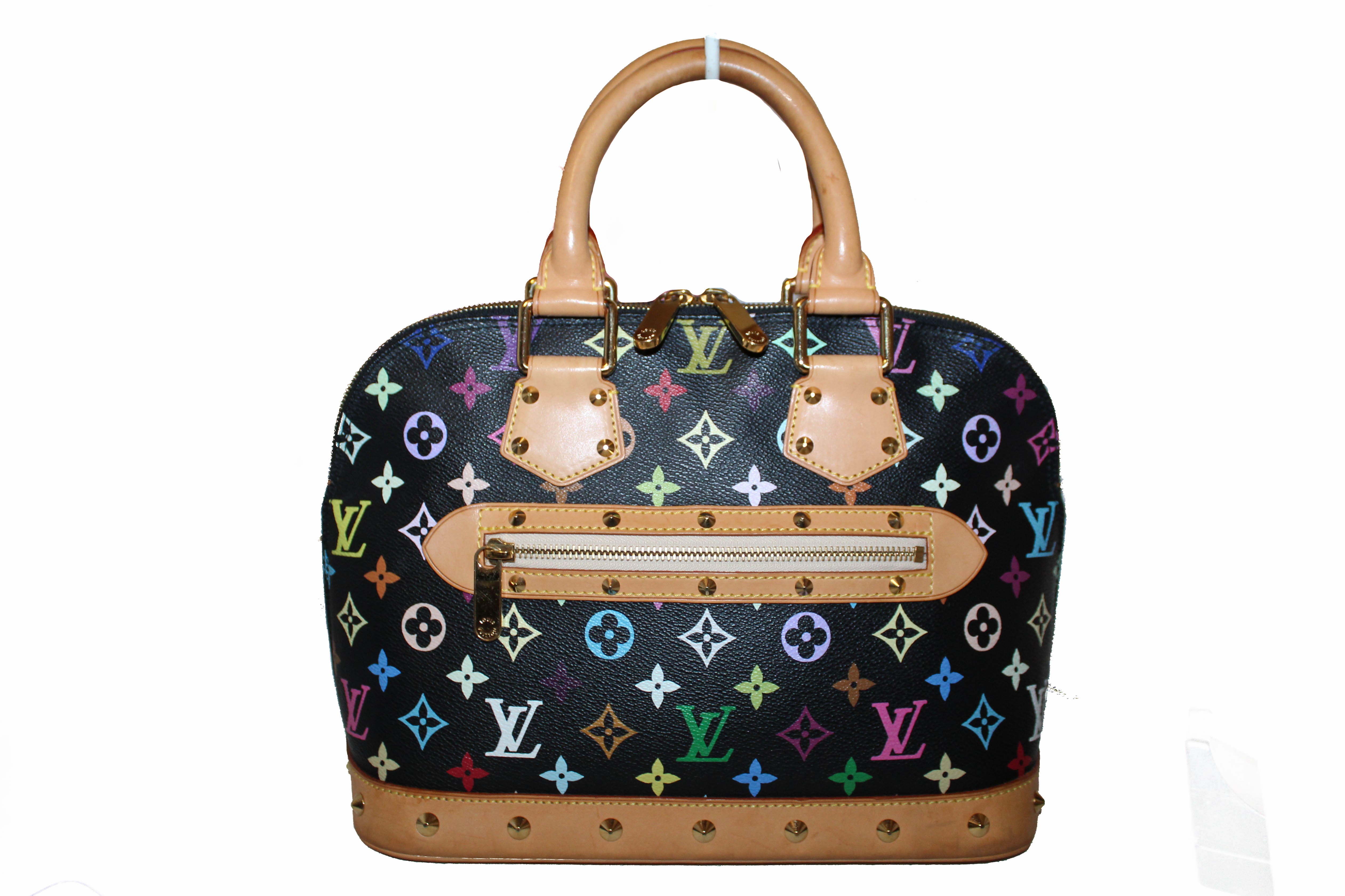 Authentic Louis Vuitton Black Multicolore Alma PM Hand Bag – Paris Station Shop