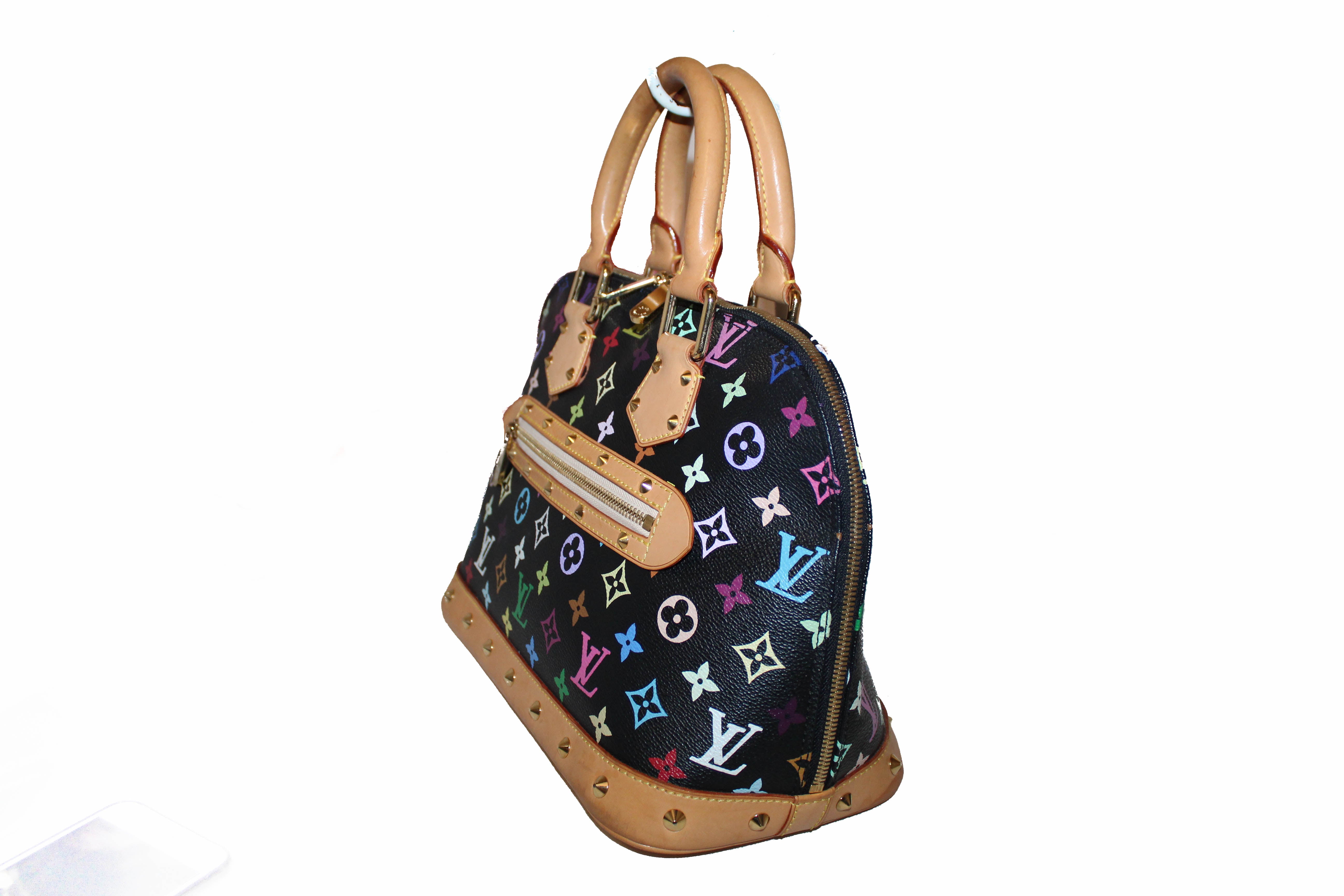 Authentic Louis Vuitton Black Multicolore Alma PM Hand Bag – Paris Station Shop