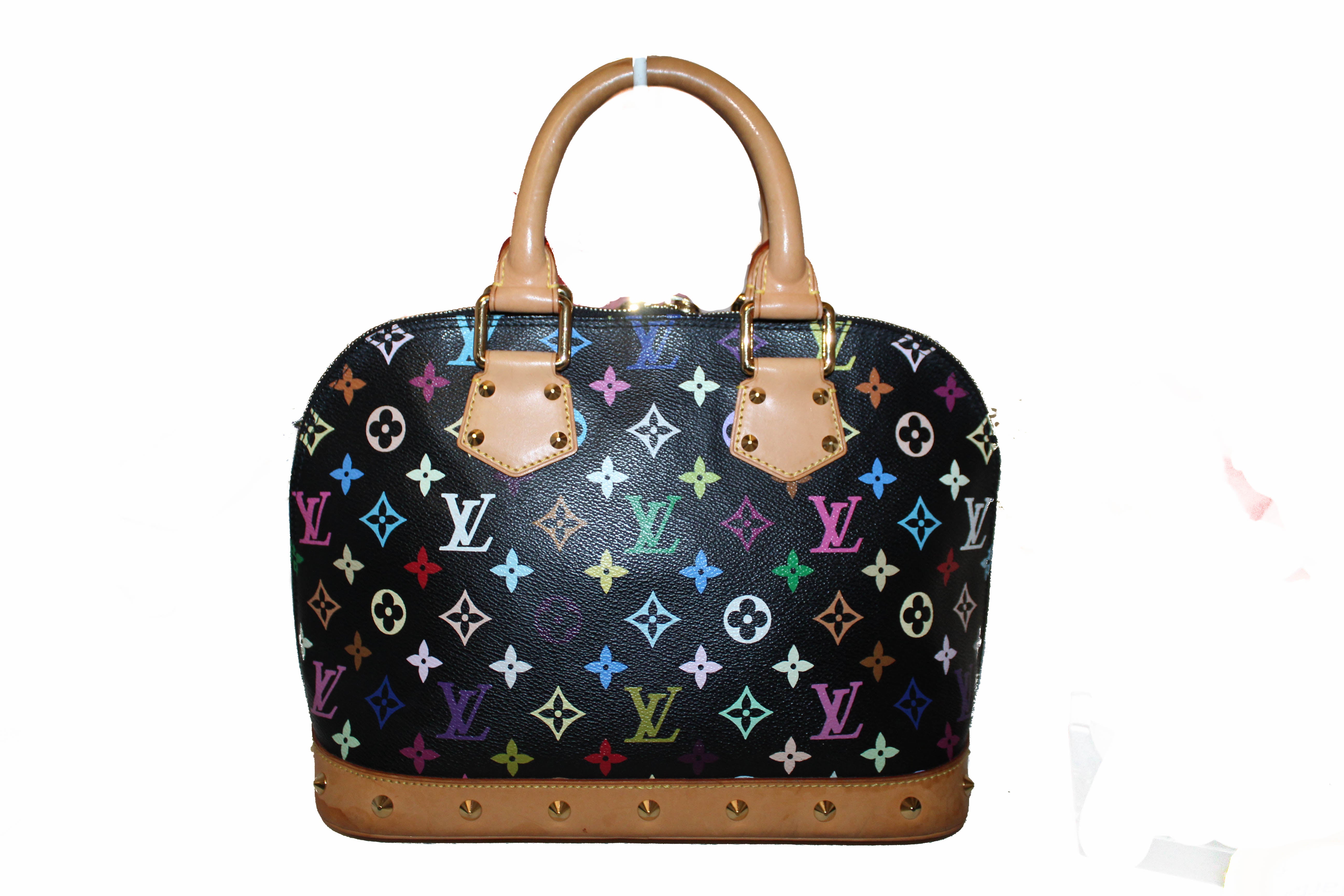 Authentic Louis Vuitton Black Multicolore Alma PM Hand Bag – Paris Station Shop