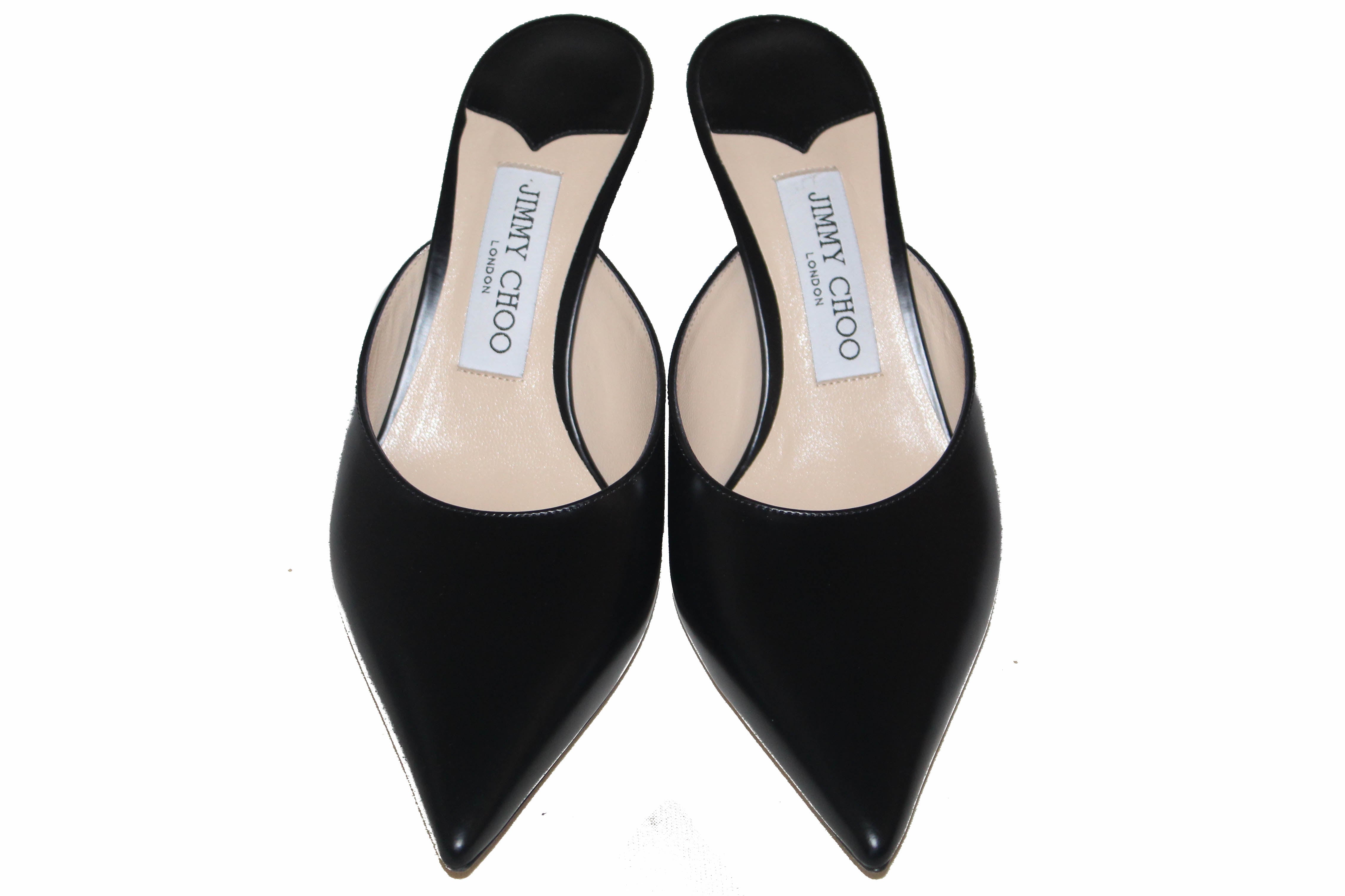 pointed kitten heel mules