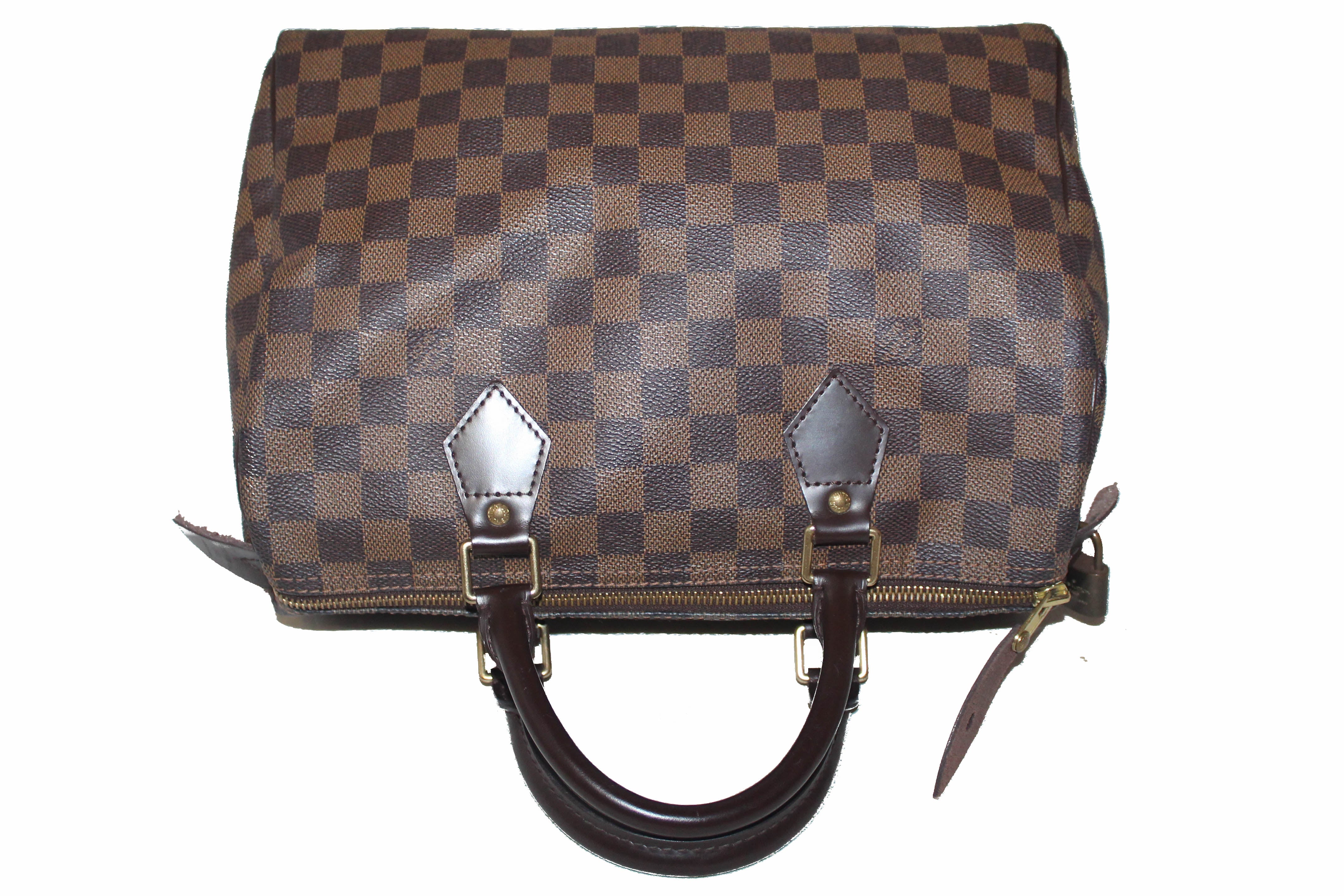 Authentic Louis Vuitton Damier Ebene Speedy 30 Handbag – Paris Station Shop