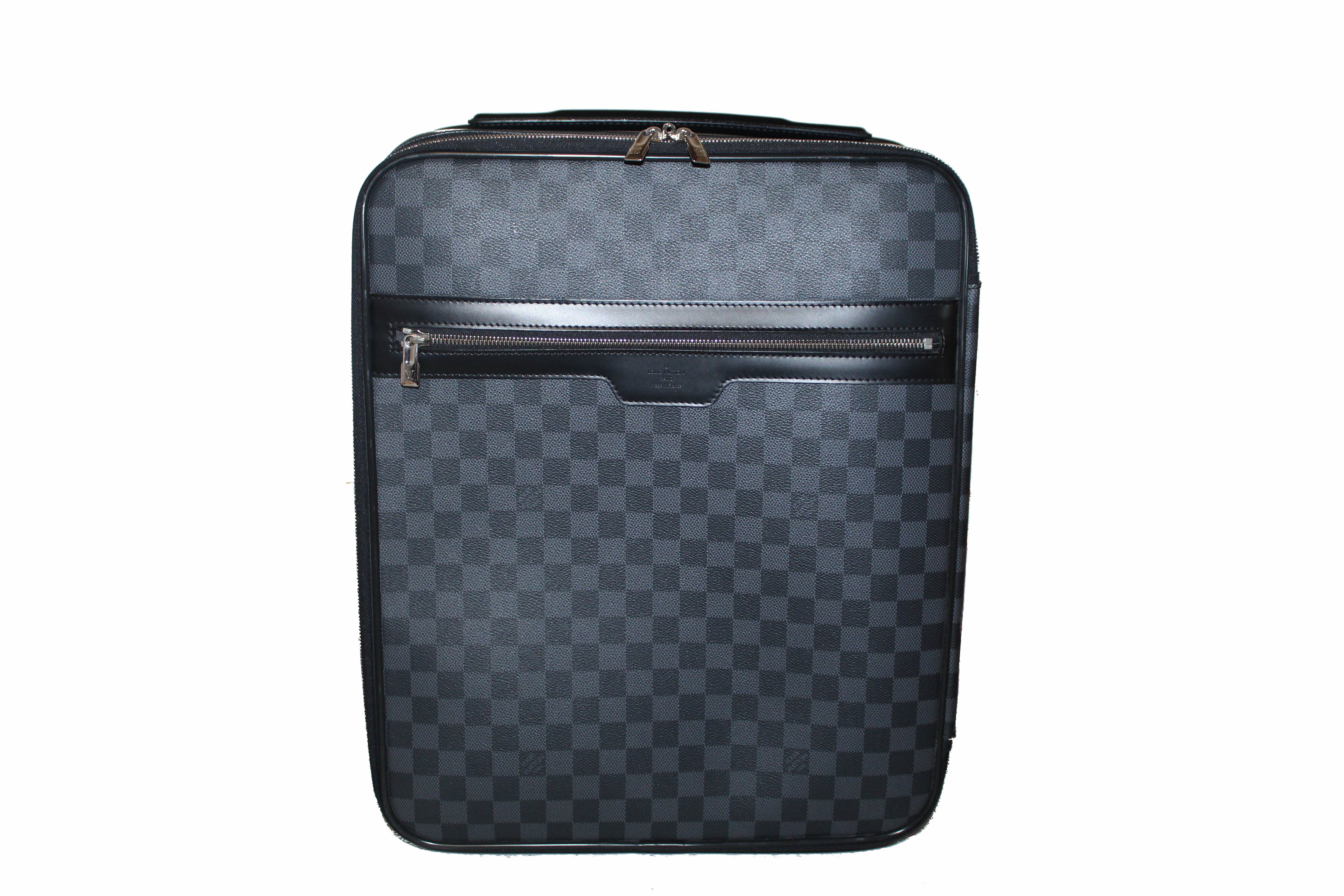 Authentic Louis Vuitton Damier Graphite Canvas Pegase 45 Rolling Suitc – Paris Station Shop