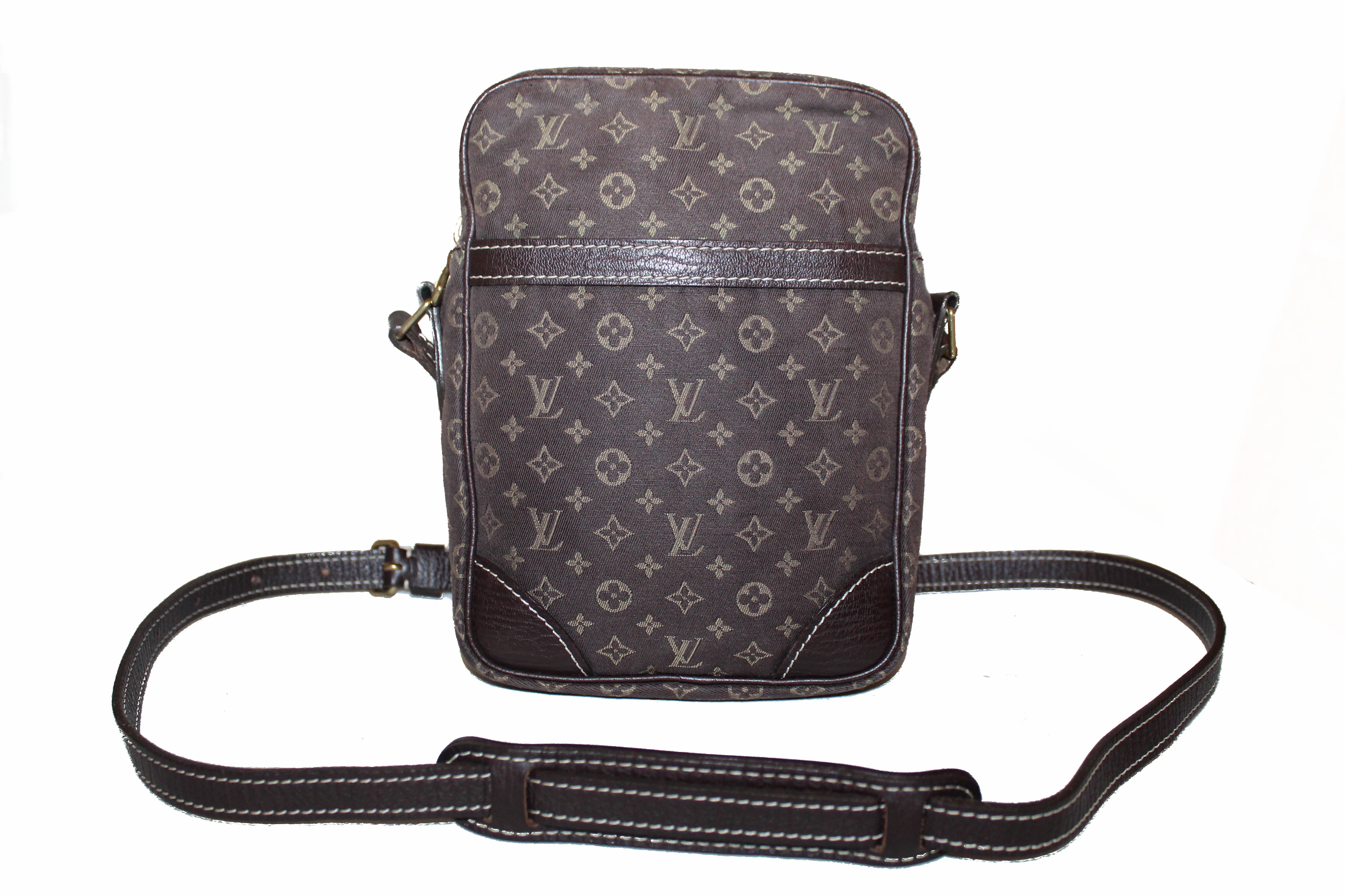 LOUIS VUITTON DUO MESSENGER BAG MONOGRAM M45730 BROWN CROSSBODY EMBOSSED LV