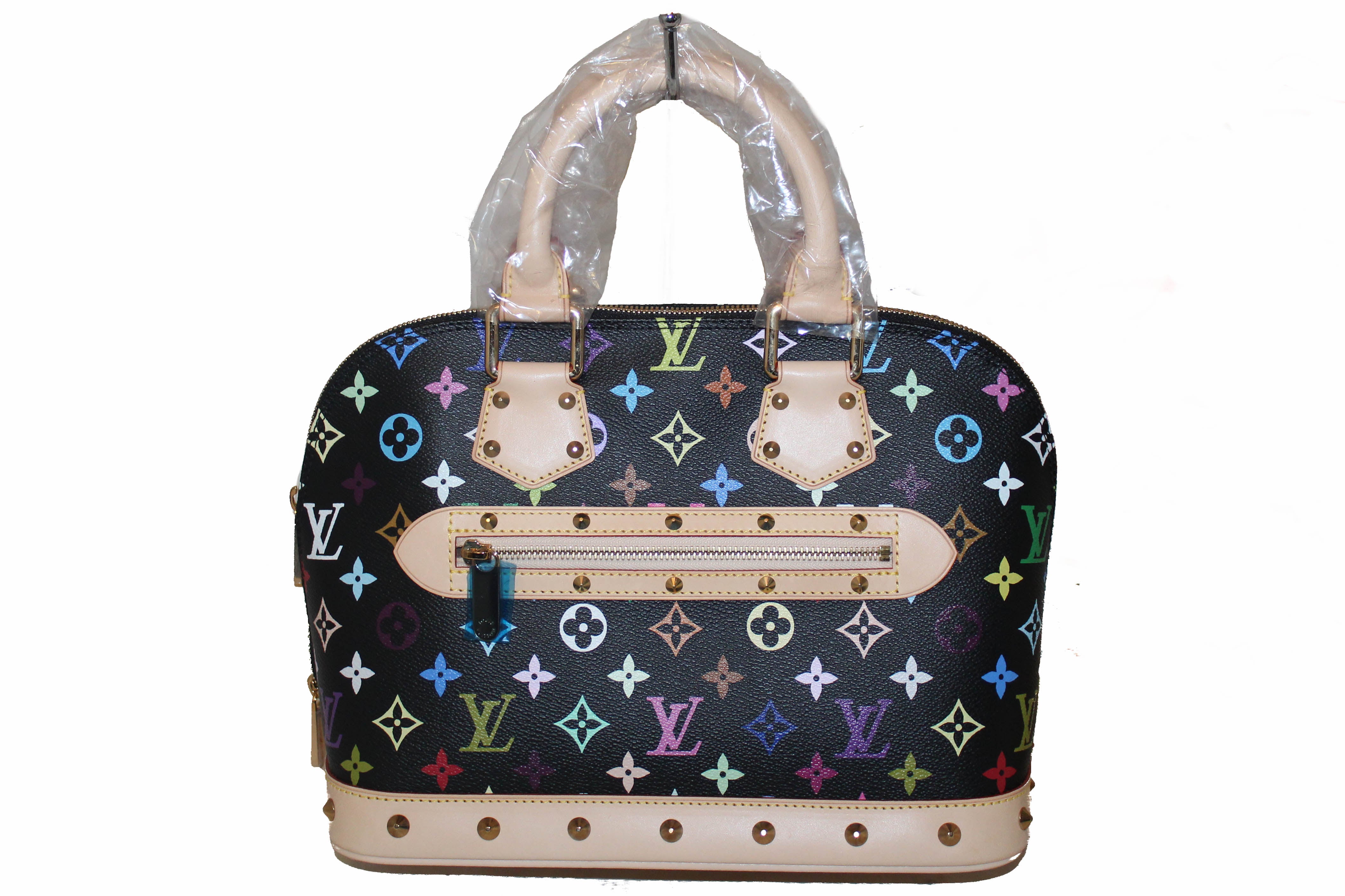 NEW Authentic Louis Vuitton Black Multicolore Alma PM Hand Bag – Paris Station Shop