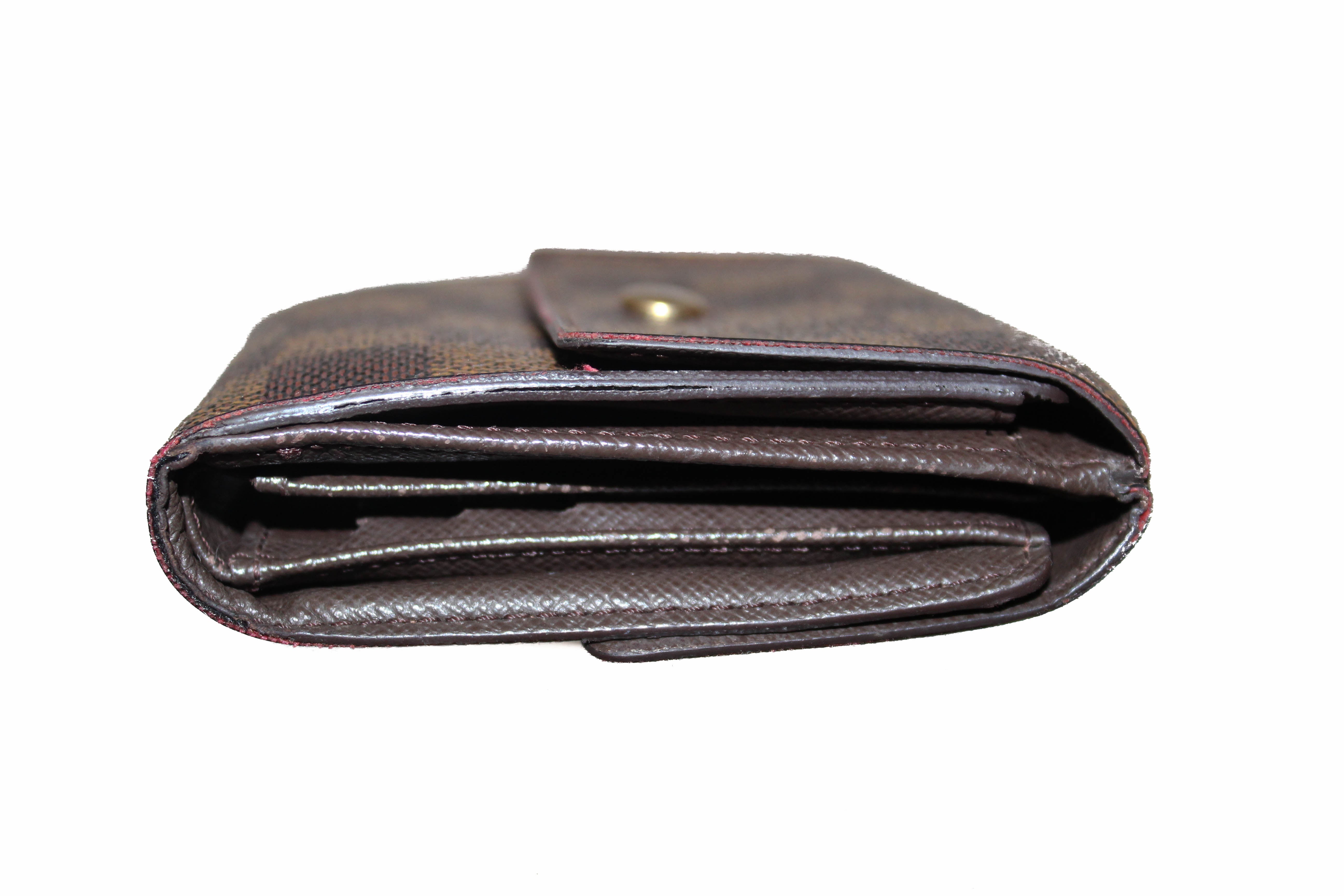 LOUIS VUITTON Damier Ebene Tri-fold Zip Wallet