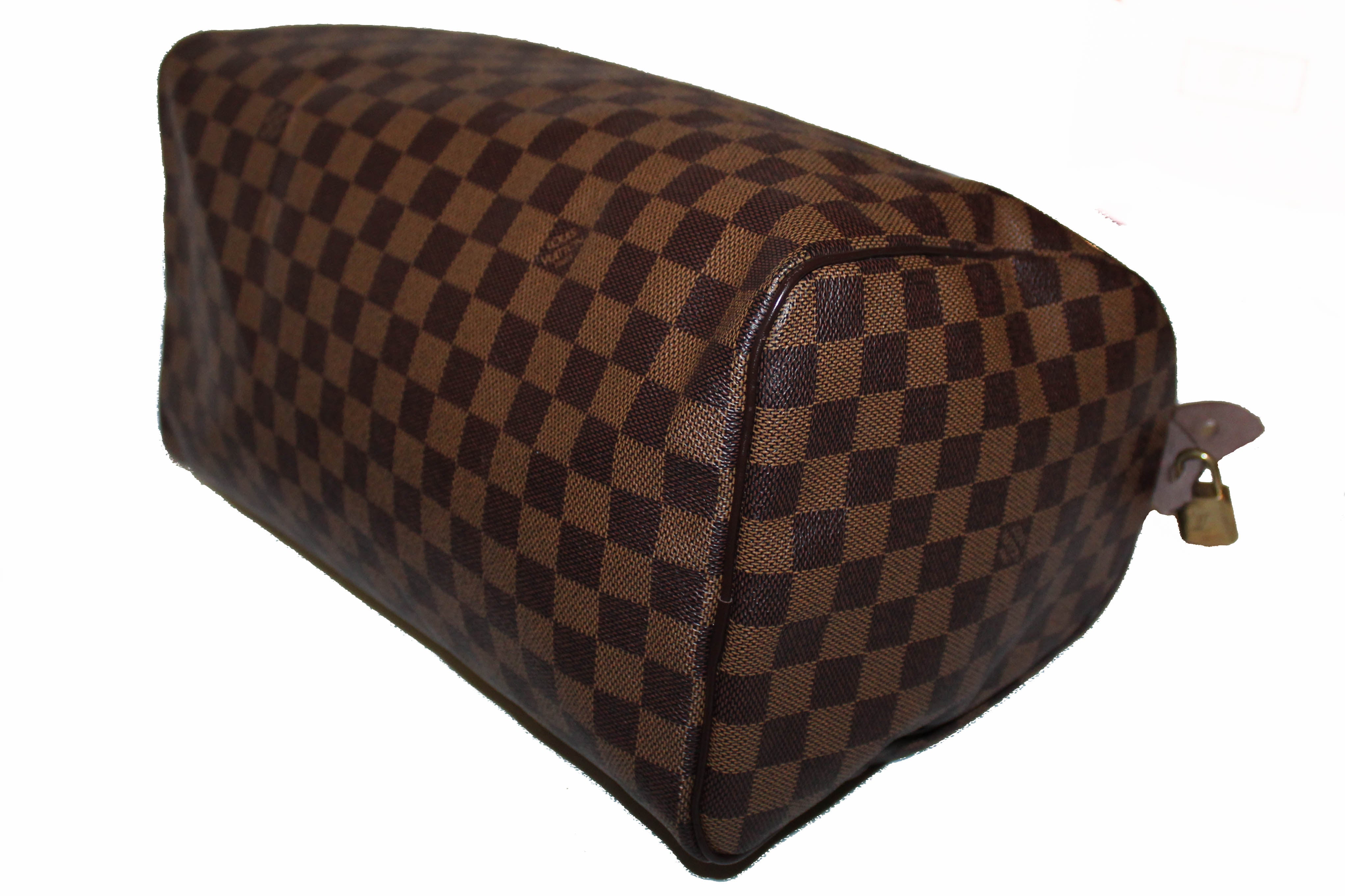 Authentic Louis Vuitton Damier Ebene Speedy 35 Handbag – Paris Station Shop