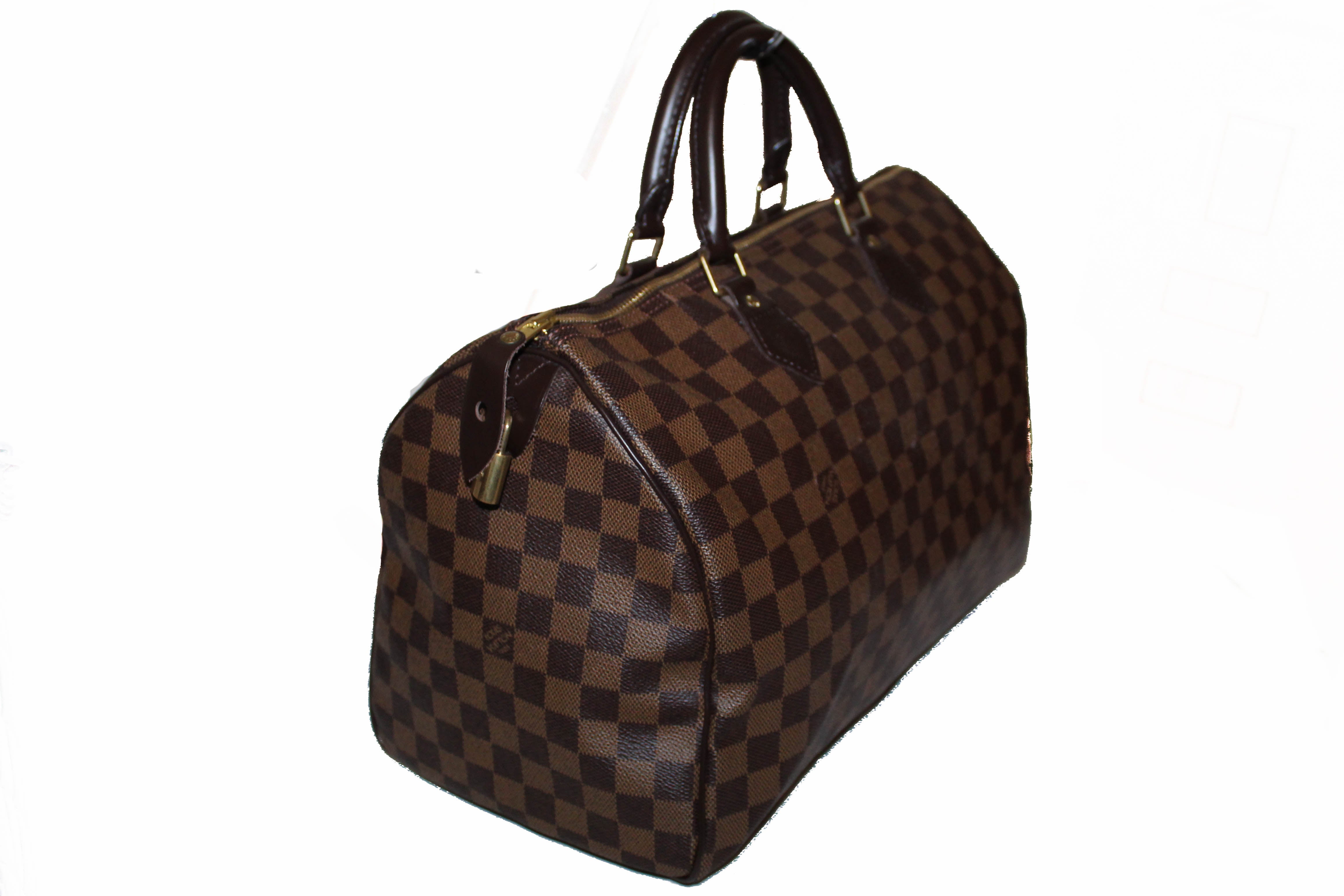 Authentic Louis Vuitton Damier Ebene Speedy 35 Handbag – Paris Station Shop