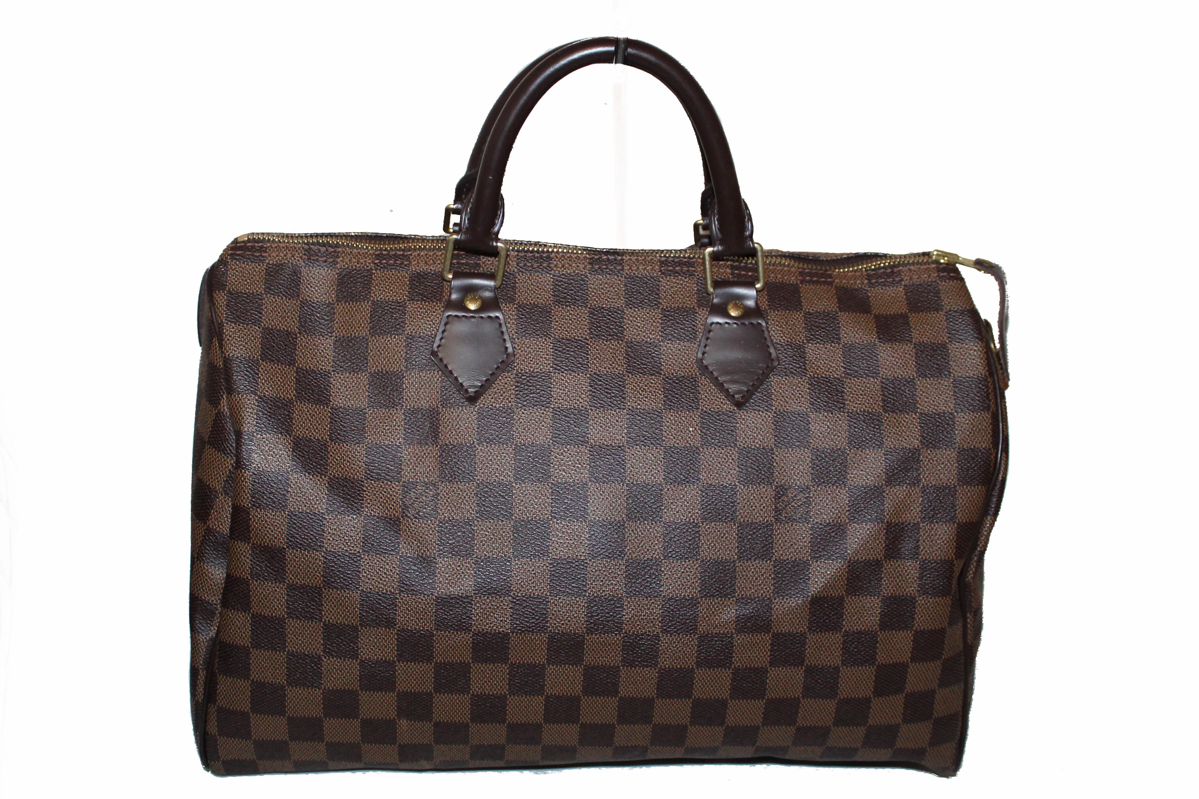 Authentic Louis Vuitton Damier Ebene Speedy 35 Handbag – Paris Station Shop