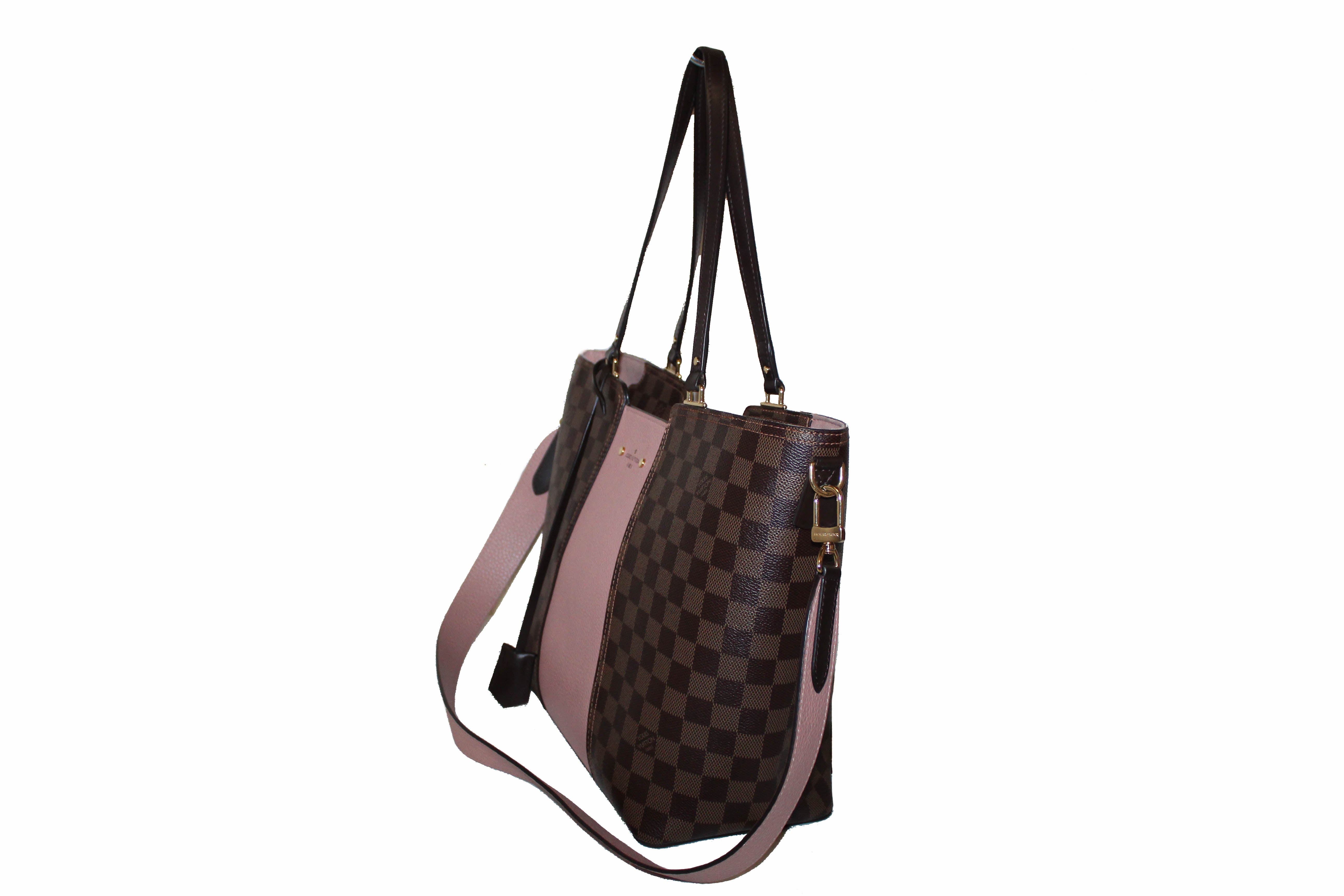 Authentic Louis Vuitton Damier Ebene Pink Jersey Tote Shoulder Bag – Paris Station Shop