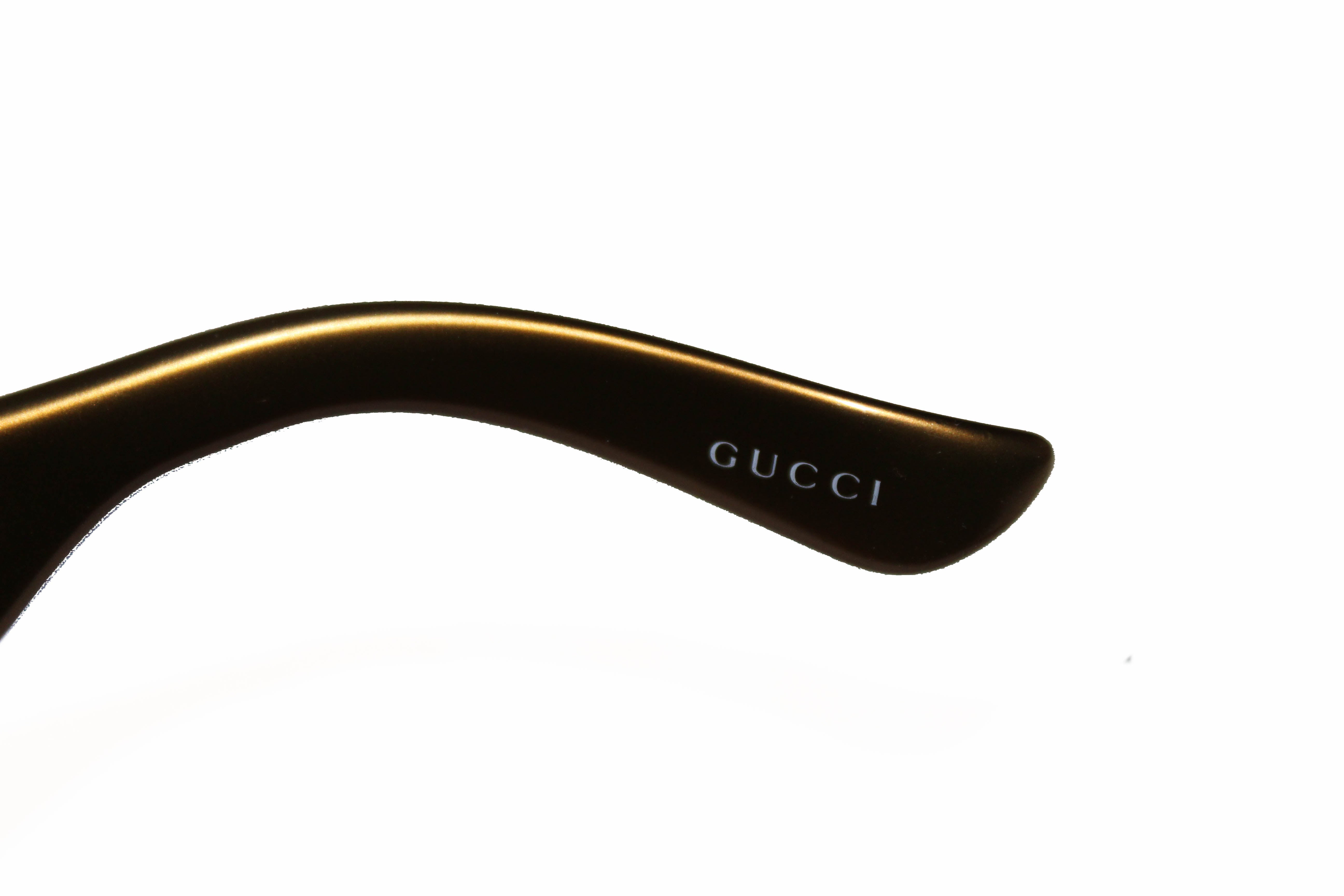 Authentic Gucci Tortoise Shell Frame Bamboo Horsebit Sunglasses GG 296 ...